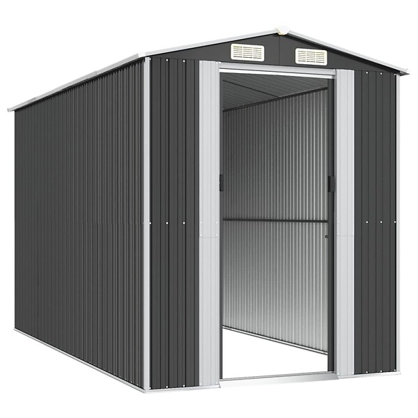 VIDAXL - vidaXL Abri de jardin Anthracite 192x357x223 cm Acier galvanisé - large