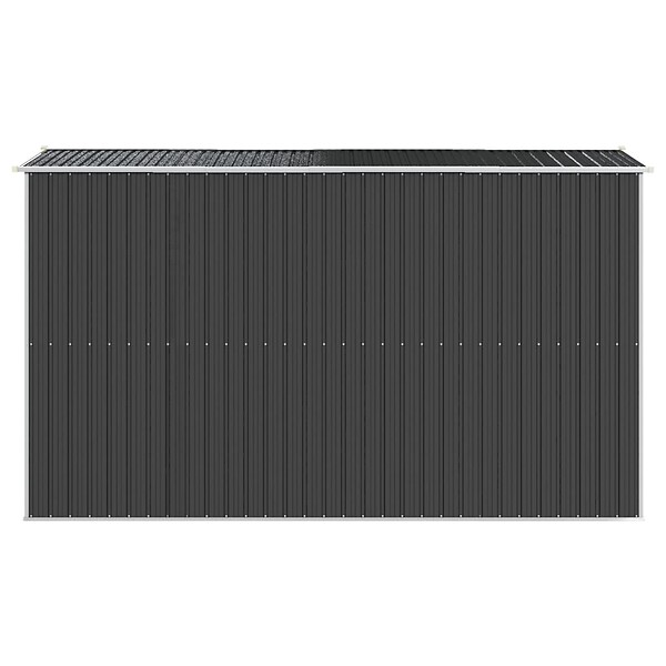 VIDAXL - vidaXL Abri de jardin Anthracite 192x357x223 cm Acier galvanisé - large