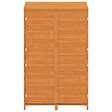 VIDAXL - vidaXL Remise de jardin Marron 102x52x174,5 cm Bois de sapin solide - vignette