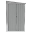 VIDAXL - vidaXL Remise de jardin murale Gris 118x100x178 cm Acier galvanisé - vignette