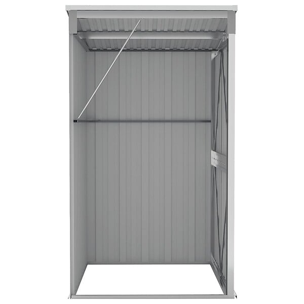 VIDAXL - vidaXL Remise de jardin murale Gris 118x100x178 cm Acier galvanisé - large