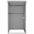 VIDAXL - vidaXL Remise de jardin murale Gris 118x100x178 cm Acier galvanisé - vignette
