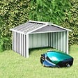 VIDAXL - vidaXL Abri pour robot de jardin 92x97x63 cm Acier galvanisé Gris - vignette