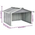 VIDAXL - vidaXL Abri pour robot de jardin 92x97x63 cm Acier galvanisé Gris - vignette