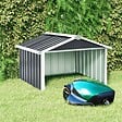 VIDAXL - vidaXL Abri pour robot de jardin 92x97x63cm Acier galvanisé Anthracite - vignette