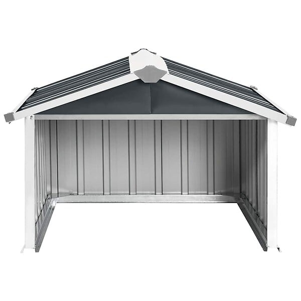 VIDAXL - vidaXL Abri pour robot de jardin 92x97x63cm Acier galvanisé Anthracite - large