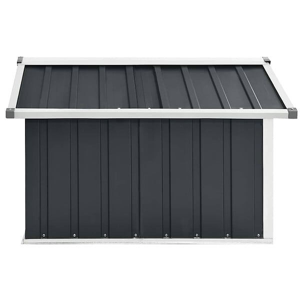 VIDAXL - vidaXL Abri pour robot de jardin 92x97x63cm Acier galvanisé Anthracite - large