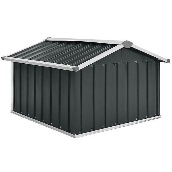 VIDAXL - vidaXL Abri pour robot de jardin 92x97x63cm Acier galvanisé Anthracite - large