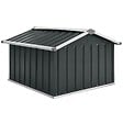 VIDAXL - vidaXL Abri pour robot de jardin 92x97x63cm Acier galvanisé Anthracite - vignette