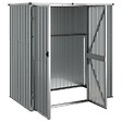 VIDAXL - vidaXL Abri à outils de jardin Gris 161x89x161 cm Acier galvanisé - vignette