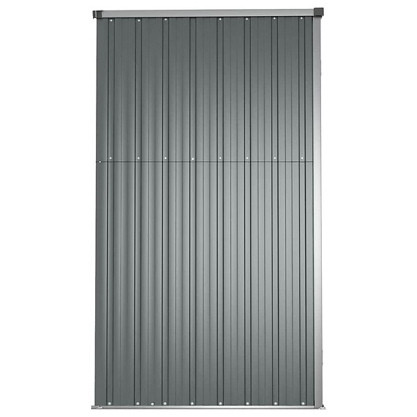 VIDAXL - vidaXL Abri à outils de jardin Gris 161x89x161 cm Acier galvanisé - large