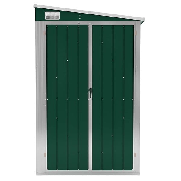 VIDAXL - vidaXL Abri de jardin mural Vert 118x288x178 cm Acier galvanisé - large