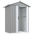 VIDAXL - vidaXL Abri de jardin Gris 126x97,5x177 cm Acier galvanisé - vignette