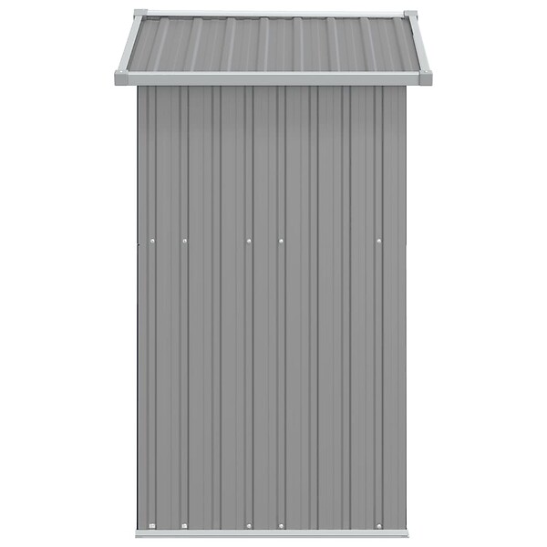 VIDAXL - vidaXL Abri de jardin Gris 126x97,5x177 cm Acier galvanisé - large