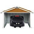 VIDAXL - vidaXL Abri pour robot de jardin 92x97x63 cm Acier galvanisé Marron - vignette