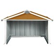 VIDAXL - vidaXL Abri pour robot de jardin 92x97x63 cm Acier galvanisé Marron - vignette