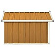 VIDAXL - vidaXL Abri pour robot de jardin 92x97x63 cm Acier galvanisé Marron - vignette