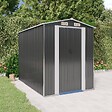 VIDAXL - vidaXL Abri de jardin Anthracite 192x274x223 cm Acier galvanisé - vignette