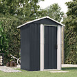 VIDAXL - vidaXL Abri de jardin Anthracite 126x97,5x177 cm Acier galvanisé - vignette