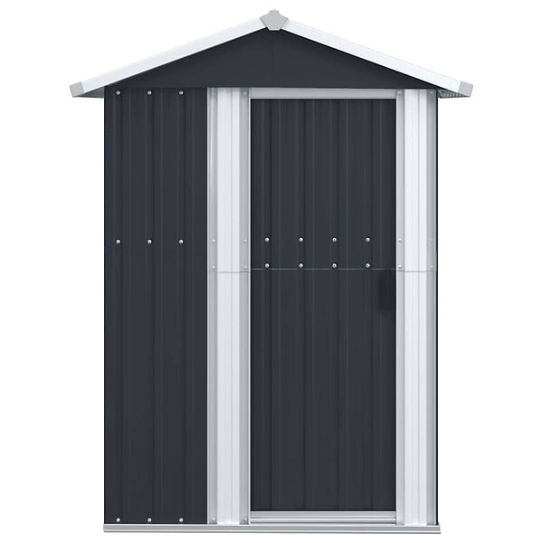 VIDAXL - vidaXL Abri de jardin Anthracite 126x97,5x177 cm Acier galvanisé - large