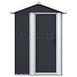 VIDAXL - vidaXL Abri de jardin Anthracite 126x97,5x177 cm Acier galvanisé - vignette