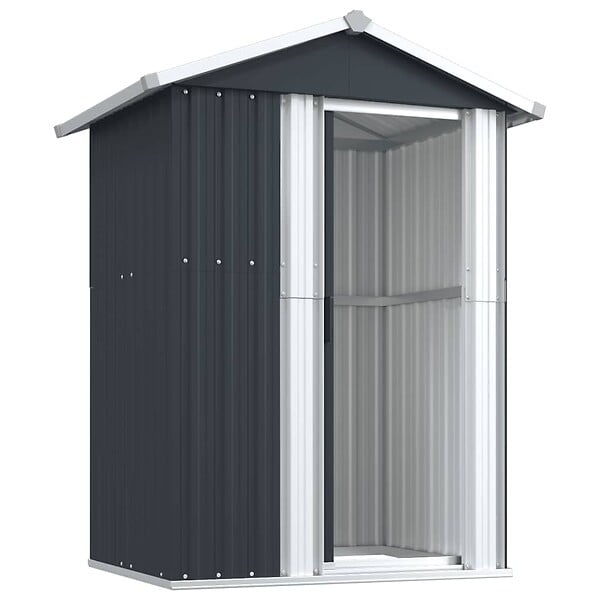 VIDAXL - vidaXL Abri de jardin Anthracite 126x97,5x177 cm Acier galvanisé - large