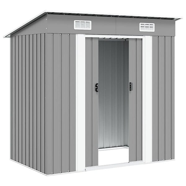 VIDAXL - vidaXL Abri de jardin Métal Gris - large