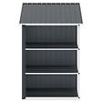 VIDAXL - vidaXL Abri de jardin avec étagère Anthracite 205x130x183 cm Fer - vignette