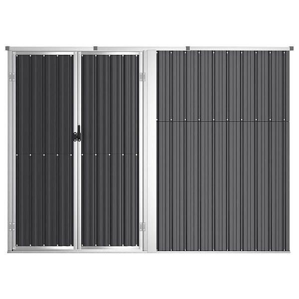 VIDAXL - vidaXL Abri à outils de jardin anthracite 225x89x161cm acier galvanisé - large