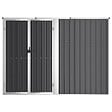 VIDAXL - vidaXL Abri à outils de jardin anthracite 225x89x161cm acier galvanisé - vignette