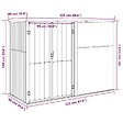 VIDAXL - vidaXL Abri à outils de jardin anthracite 225x89x161cm acier galvanisé - vignette