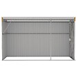 VIDAXL - vidaXL Abri de jardin mural Marron 118x288x178 cm Acier galvanisé - vignette