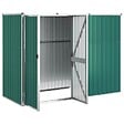 VIDAXL - vidaXL Abri à outils de jardin Vert 225x89x161 cm Acier galvanisé - vignette