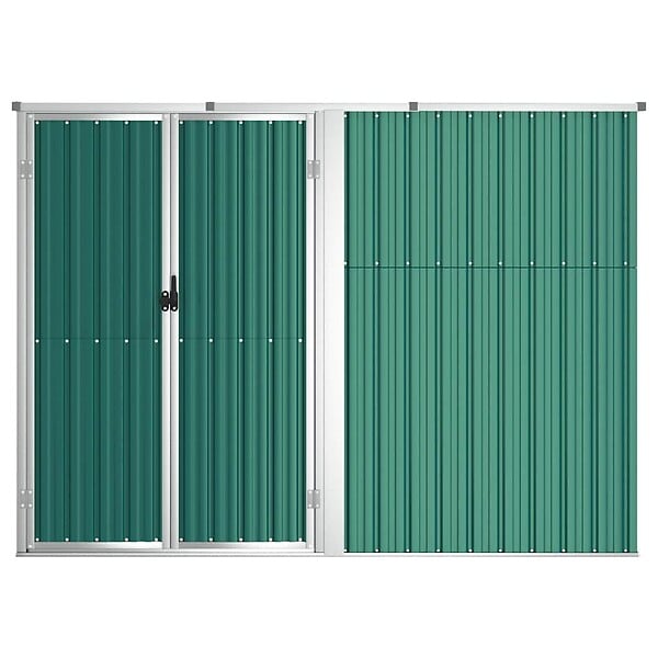 VIDAXL - vidaXL Abri à outils de jardin Vert 225x89x161 cm Acier galvanisé - large