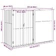 VIDAXL - vidaXL Abri à outils de jardin Vert 225x89x161 cm Acier galvanisé - vignette