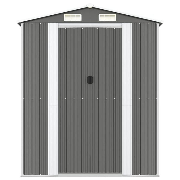 VIDAXL - vidaXL Abri de jardin Gris clair 192x274x223 cm Acier galvanisé - large