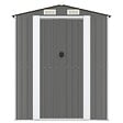 VIDAXL - vidaXL Abri de jardin Gris clair 192x274x223 cm Acier galvanisé - vignette