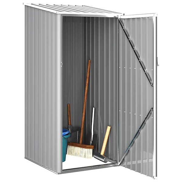 VIDAXL - vidaXL Abri de jardin Gris 87x98x159 cm Acier galvanisé - large