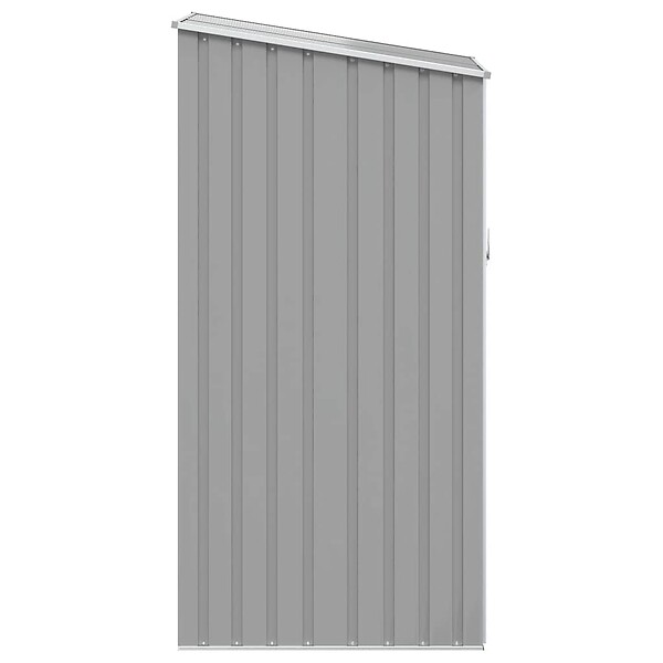 VIDAXL - vidaXL Abri de jardin Gris 87x98x159 cm Acier galvanisé - large