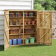 VIDAXL - vidaXL Abri à outils de jardin 163x50x171 cm Bois de pin solide - vignette