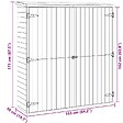 VIDAXL - vidaXL Abri à outils de jardin 163x50x171 cm Bois de pin solide - vignette