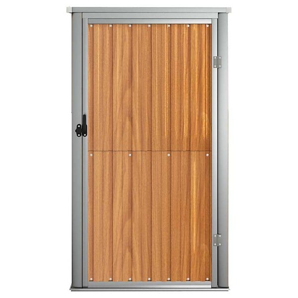 VIDAXL - vidaXL Abri à outils de jardin marron 88x89x161 cm acier galvanisé - large