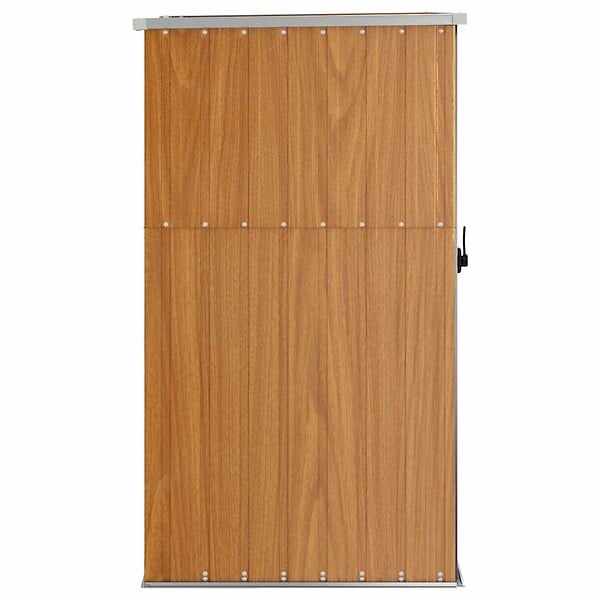 VIDAXL - vidaXL Abri à outils de jardin marron 88x89x161 cm acier galvanisé - large