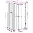 VIDAXL - vidaXL Abri à outils de jardin marron 88x89x161 cm acier galvanisé - vignette