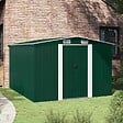 VIDAXL - vidaXL Abri de jardin 257x298x178 cm Métal Vert - vignette