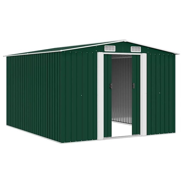 VIDAXL - vidaXL Abri de jardin 257x298x178 cm Métal Vert - large