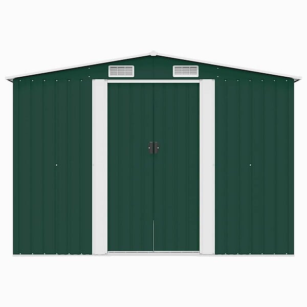 VIDAXL - vidaXL Abri de jardin 257x298x178 cm Métal Vert - large