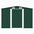VIDAXL - vidaXL Abri de jardin 257x298x178 cm Métal Vert - vignette