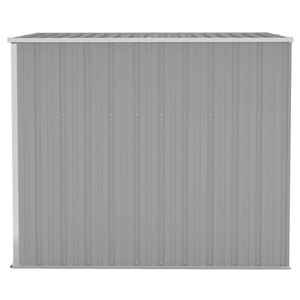 VIDAXL - vidaXL Abri de jardin mural Gris 118x194x178 cm Acier galvanisé - large