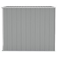 VIDAXL - vidaXL Abri de jardin mural Gris 118x194x178 cm Acier galvanisé - vignette